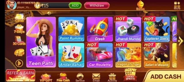 Teen Patti Gold APK gameplay screenshot Android